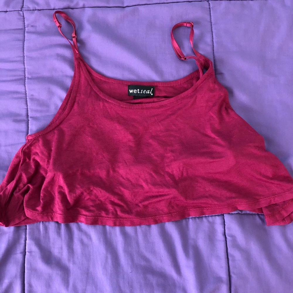 Magenta crop top